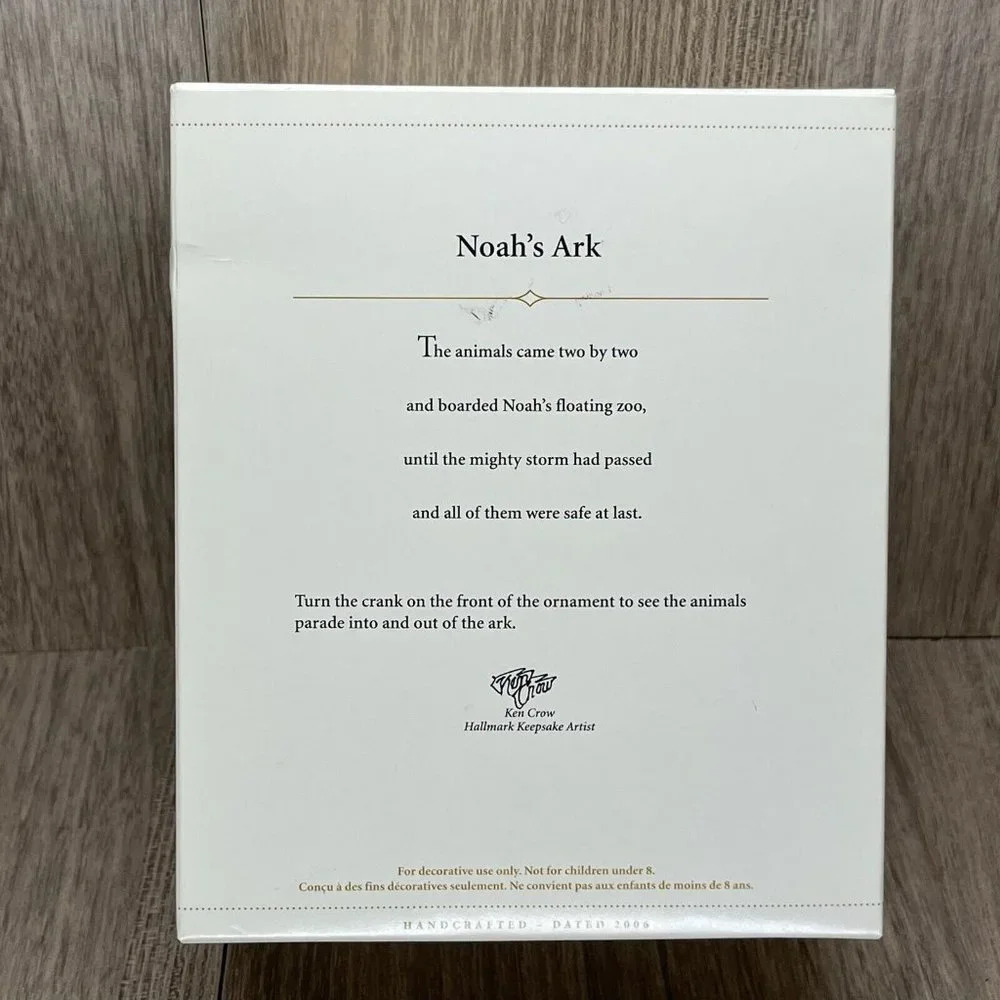 2006 Hallmark Keepsake Noah's Ark Handcrafted Christmas Ornament - Picture 11 of 11